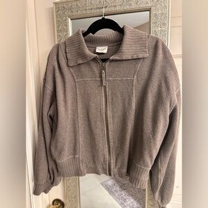 Wrap London Taupe Cotton Sweater